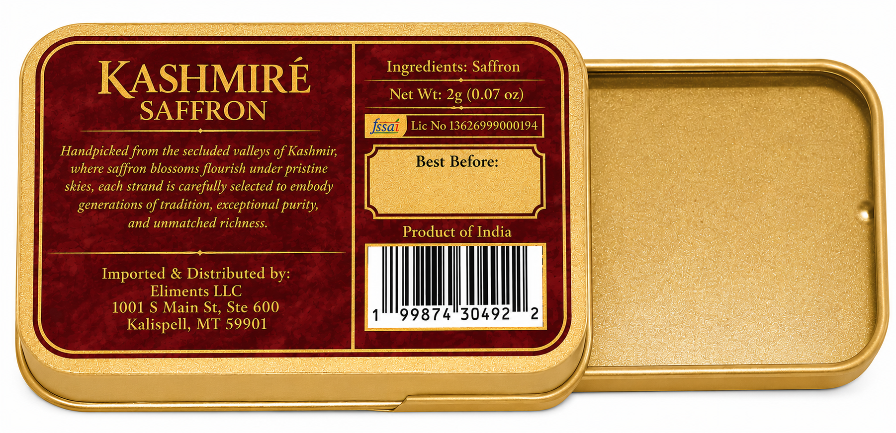 Back label